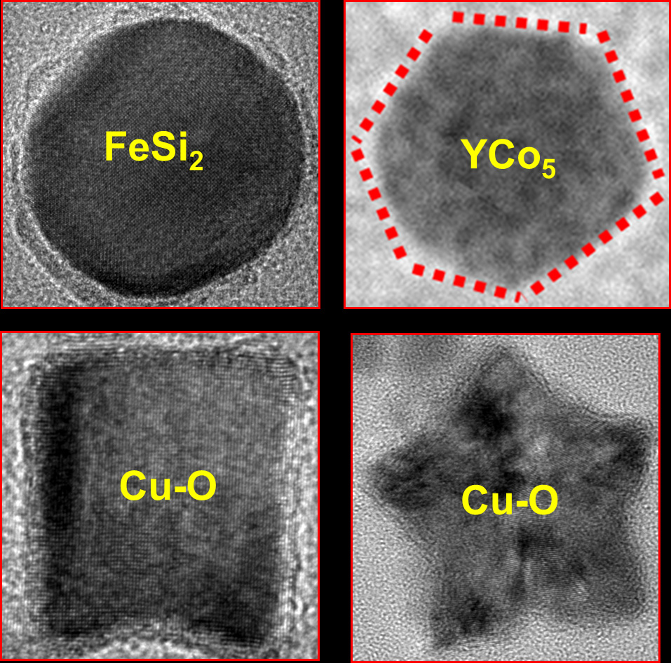 Faceted nanoclusters (provided by B. Balamurugan & P. Mukherjee)