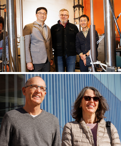 Jongwan Eun, Yuris Dzenis, and Seunghee Kim pictured on top and Peter and Eli Sutter pictured on bottom.