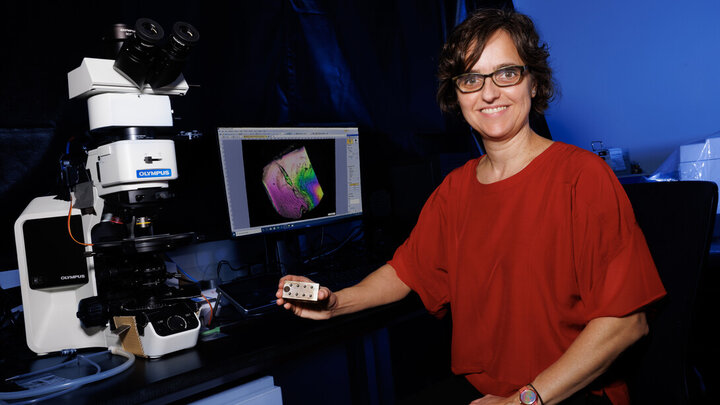 Lucia Fernandez Ballester in her lab.