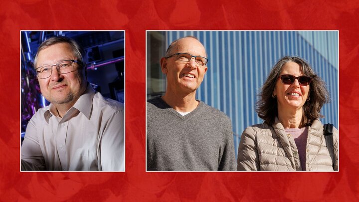 Evgeny Tsymbal on left. Peter and Eli Sutter on right. 